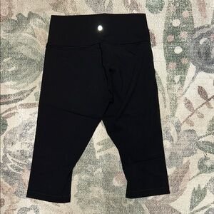 Lululemon Athletica Cropped Black Leggings